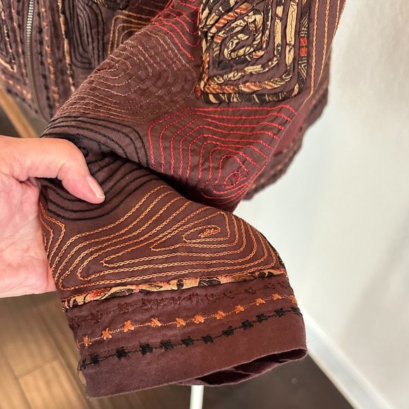 KEREN HART Vintage Boho Jacket Large - Picture 5 of 12